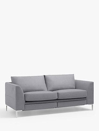 John Lewis & Partners Belgrave Motion Medium 2 Seater Sofa with Footrest Mechanism, Metal Leg