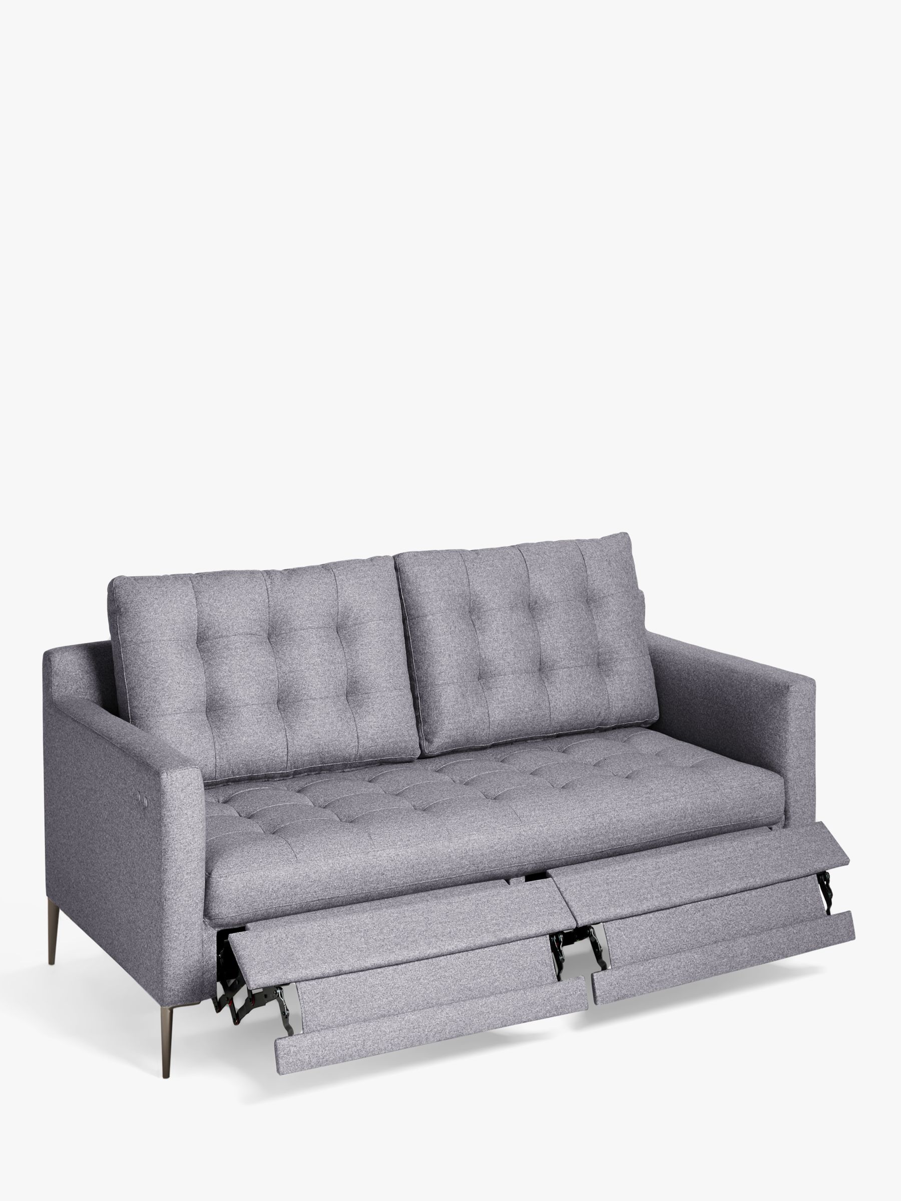 Photo of John lewis draper motion medium 2 seater sofa with footrest mechanism metal leg