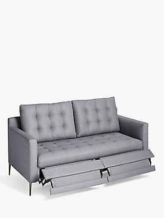 John Lewis Draper Motion Medium 2 Seater Sofa with Footrest Mechanism, Metal Leg