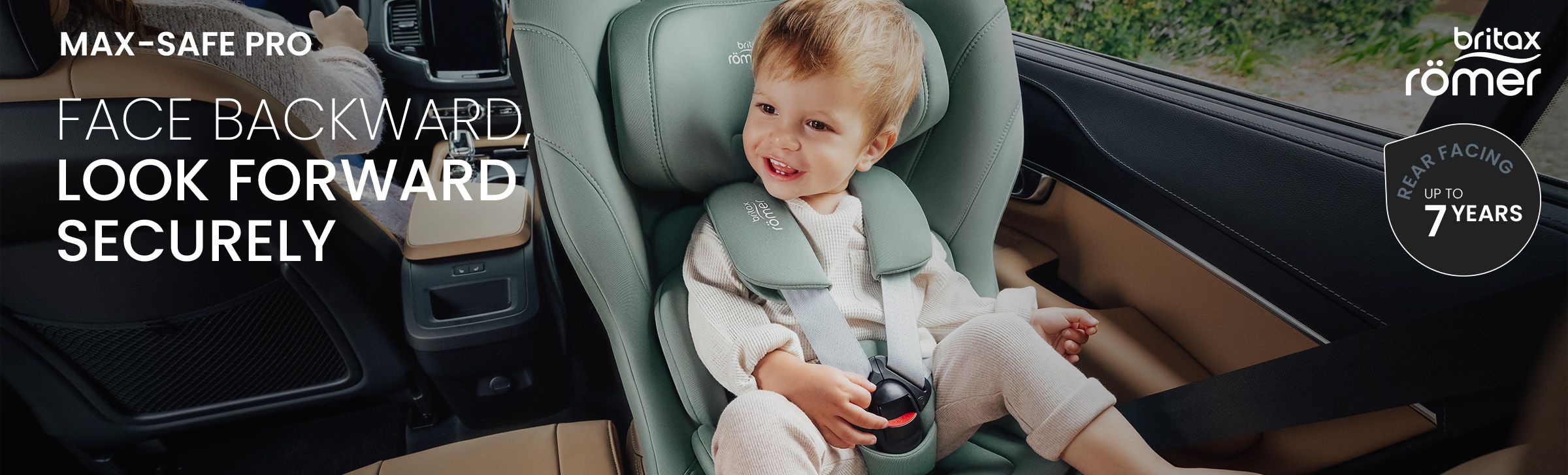 Baby in car in Britax car seat