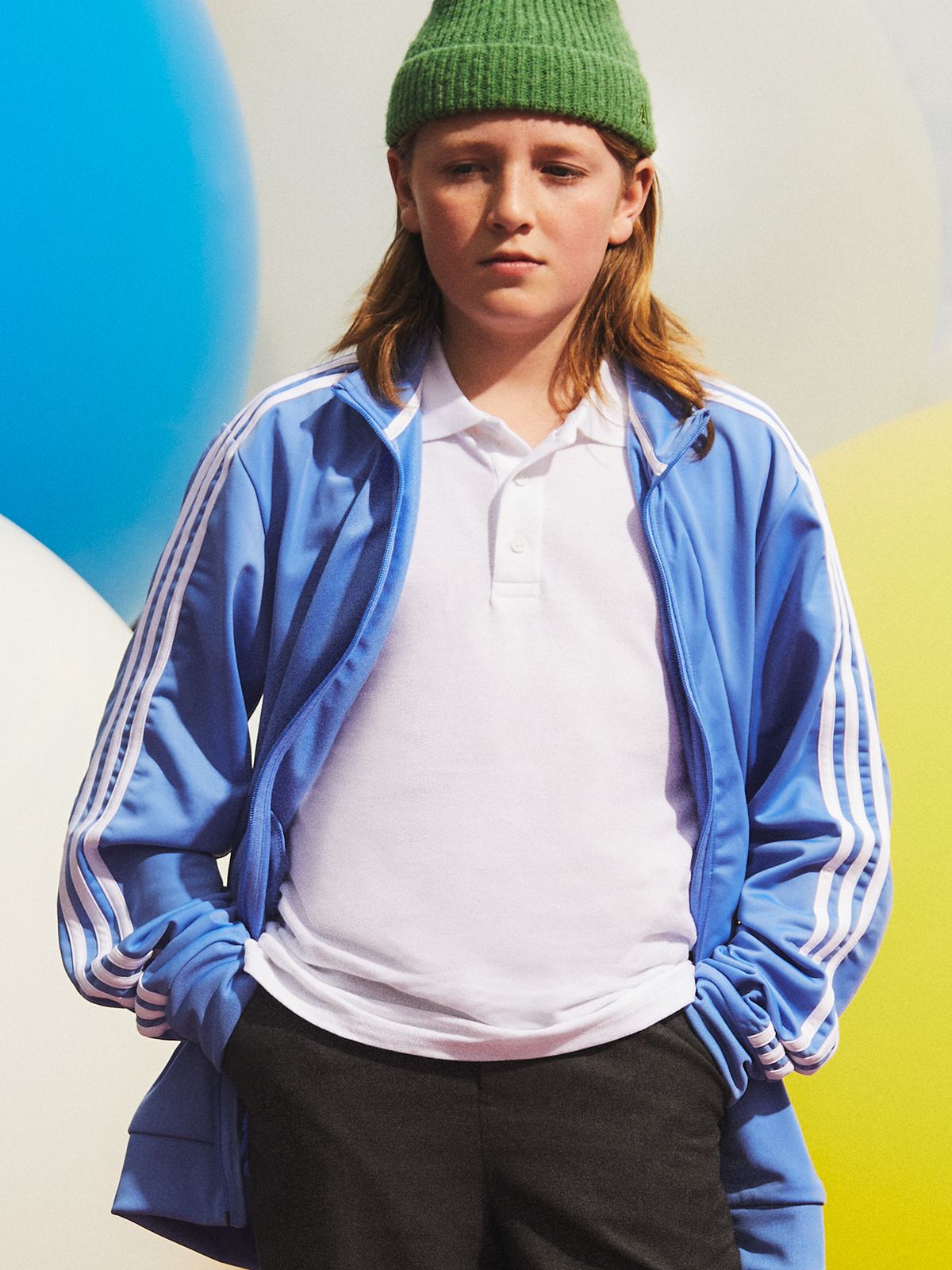 Image of a boy wearing a sports jacket