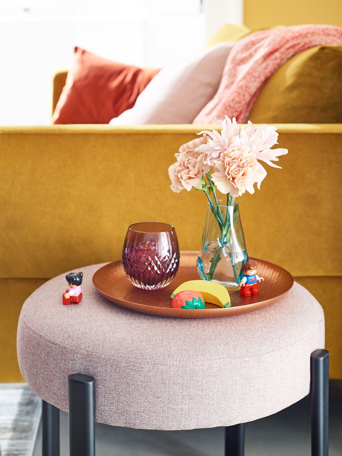 Contemporary Luxe - Foot stool and tray
