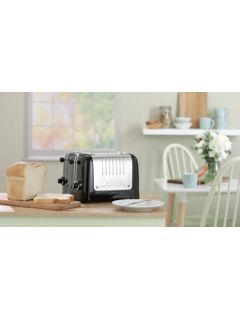 Dualit Lite 4-Slice Toaster with Warming Rack, Canvas White
