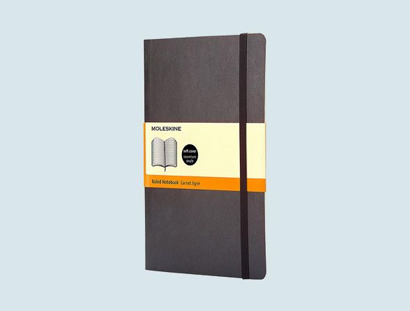 Moleskine Large Soft Cover Ruled Notebook, Black