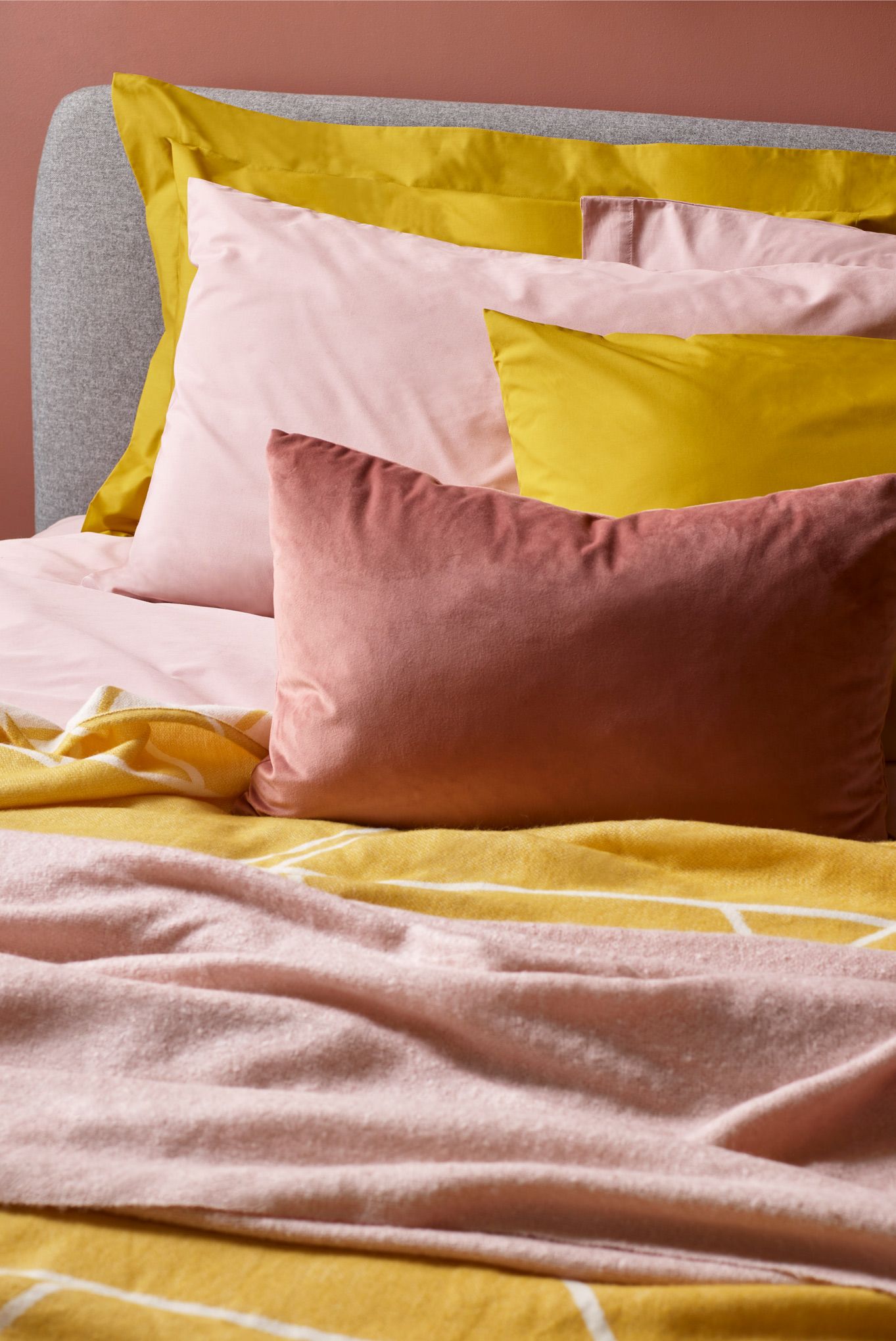 ANYDAY John Lewis & Partners Easy Care 200 Thread Count Polycotton Bedding, Mustard £3.50 - £32.00