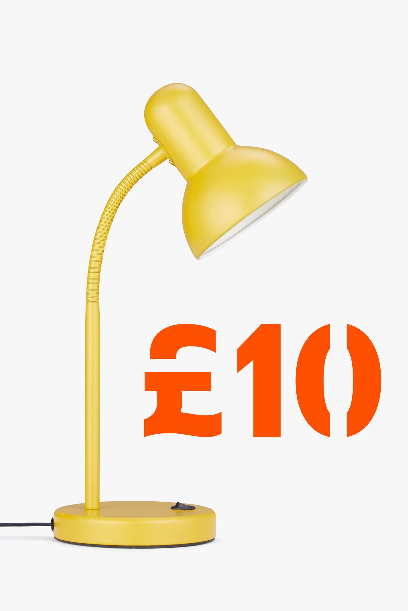 ANYDAY John Lewis & Partners Brandon Desk Lamp, Mustard £10.00