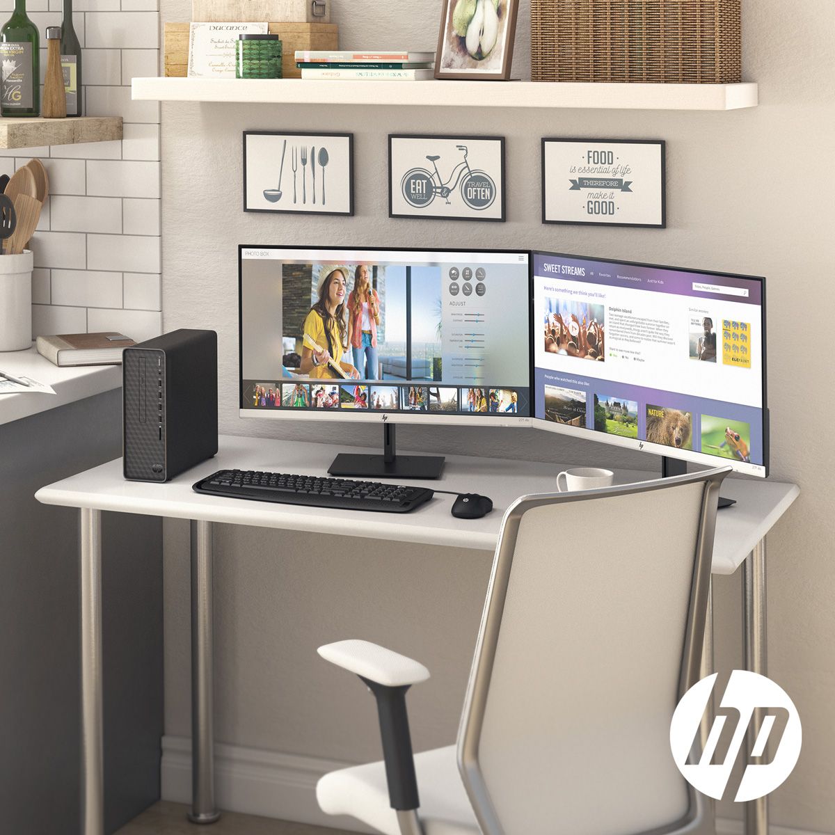 PERFECT WORKING FROM HOME WITH THE HP SLIM S01-AF0010NA DESKTOP PC