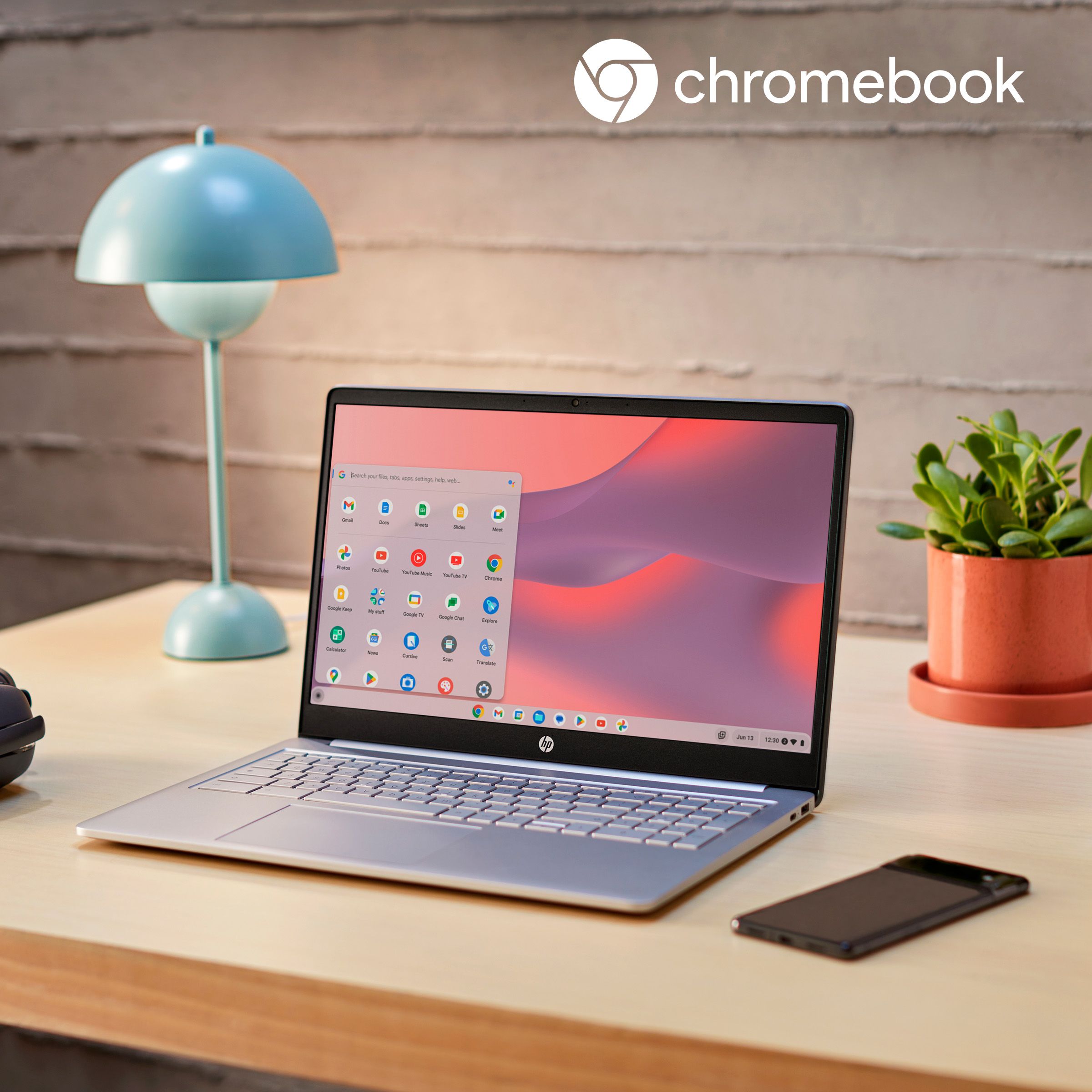 Chromebook sitting on a desk