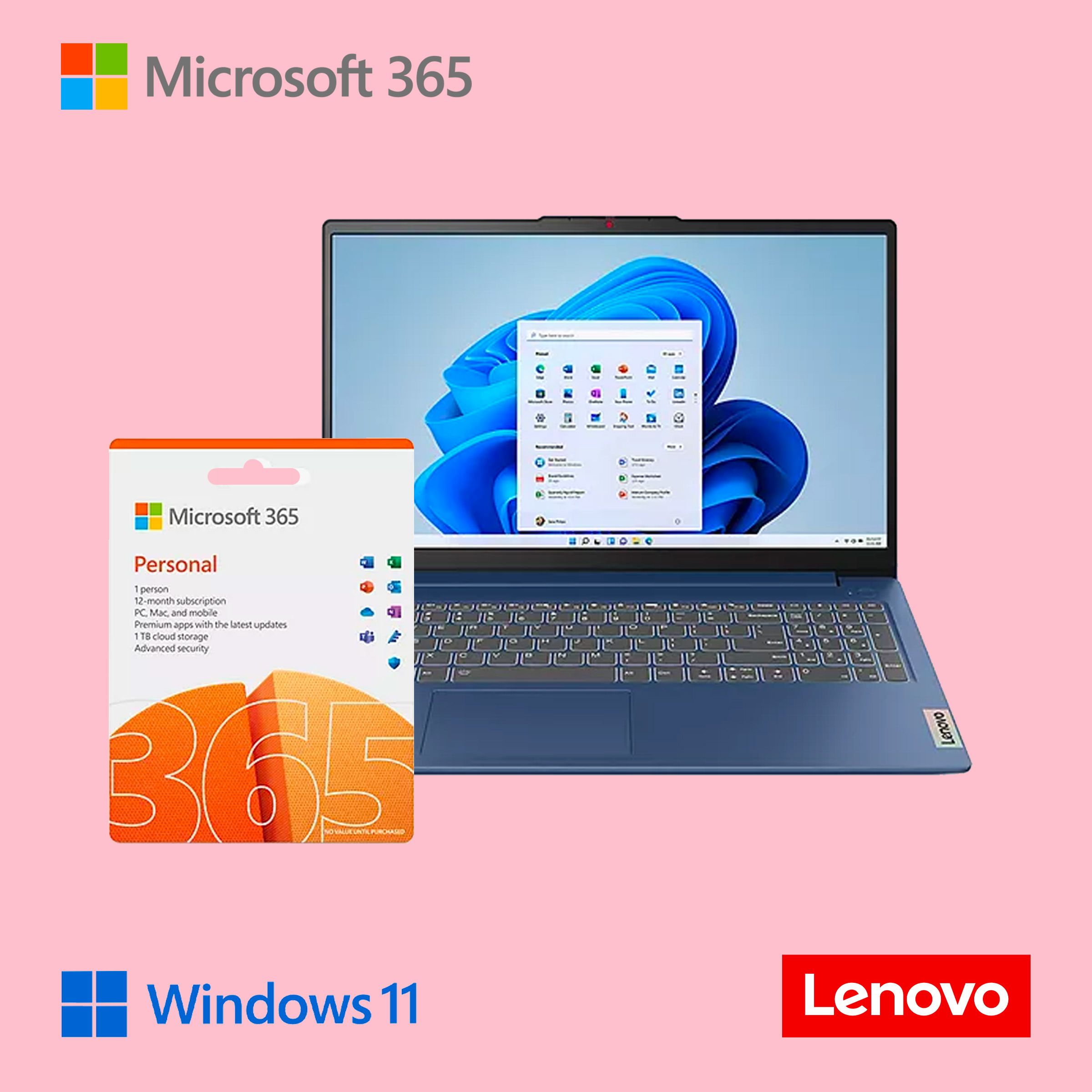 Lenovo laptop and microsoft 365 package deal