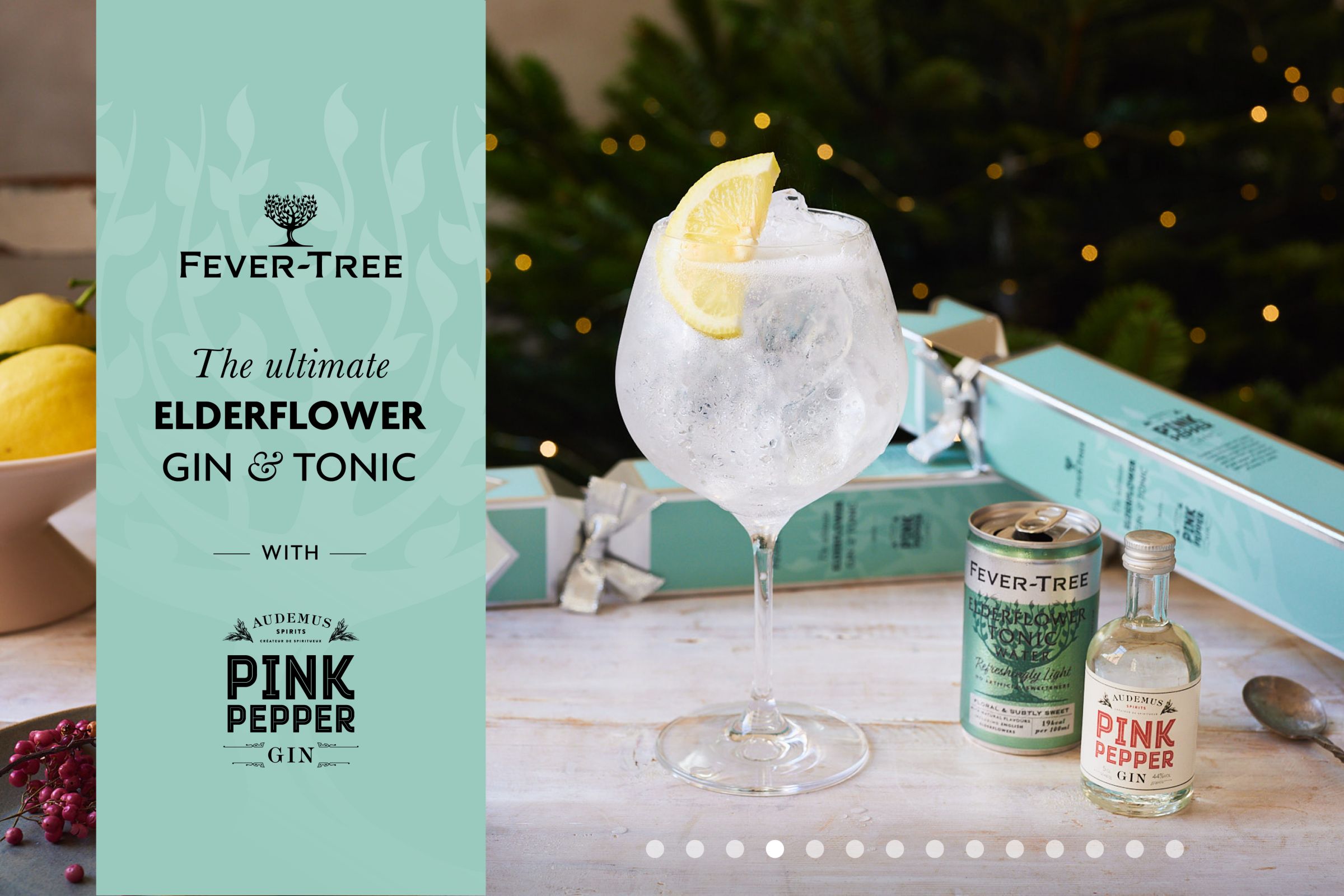 Fever-Tree Chase Pink Grapefruit & Pomelo Gin and Refreshingly Light Mediterranean Tonic Water Cracker, 5cl & 150ml