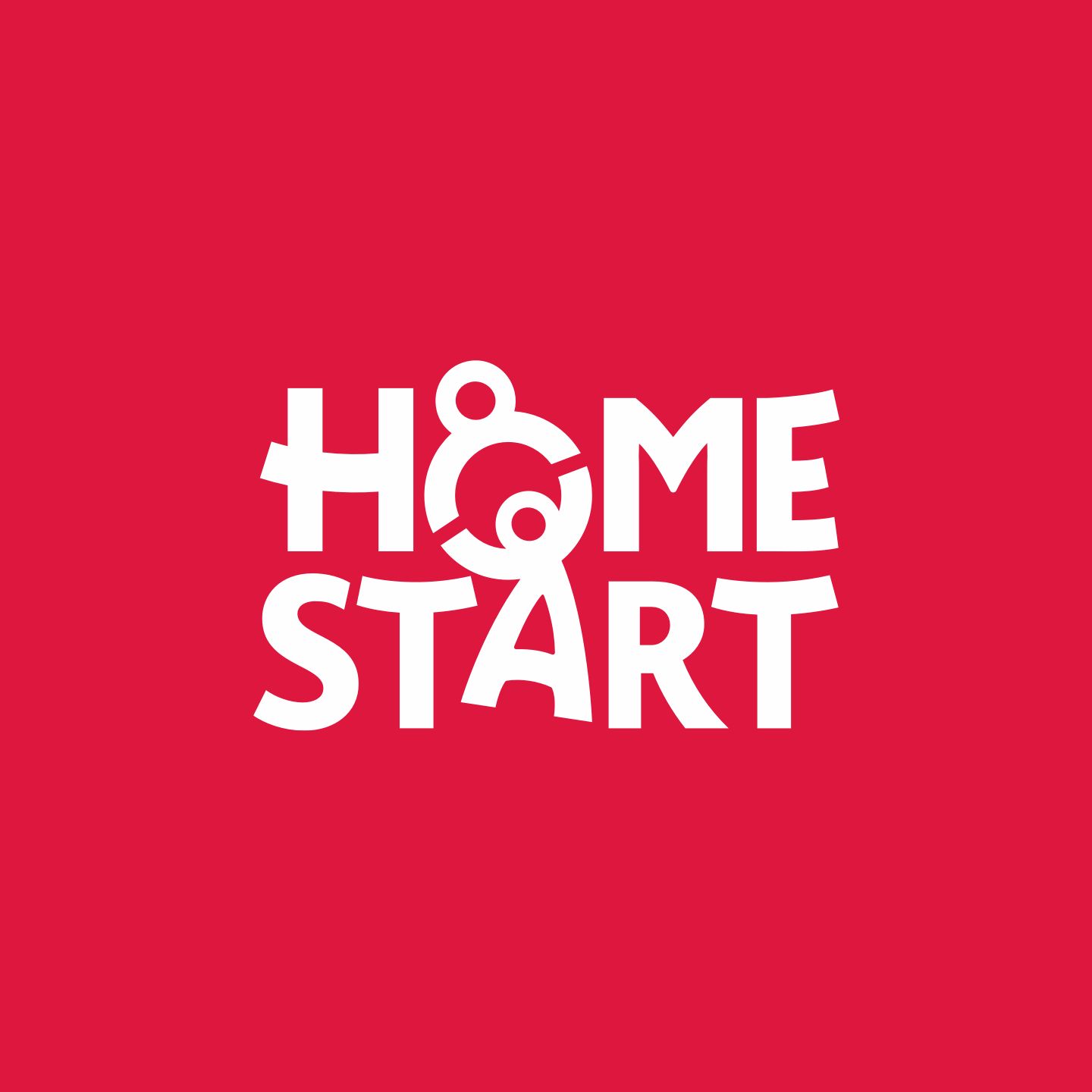  Home-Start Logo on red background