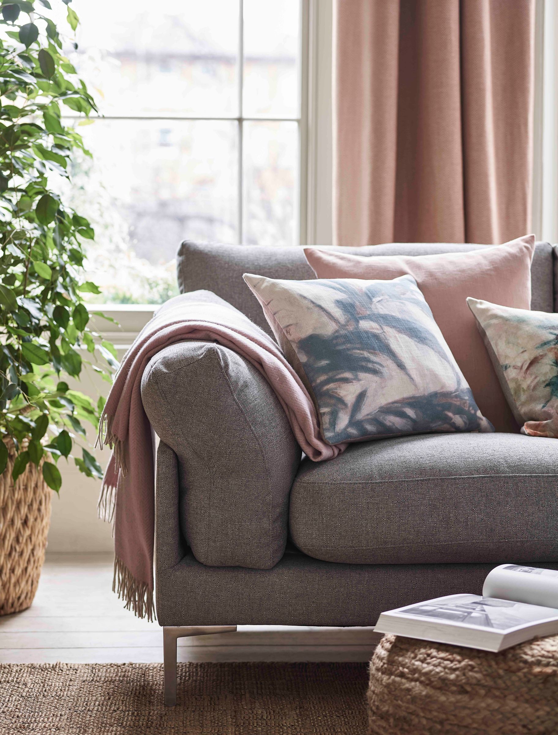 how to style your sofa with throws