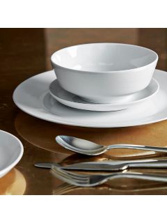 Design Project by John Lewis No.098 Coupe Dinnerware Set, 12 Pieces, White