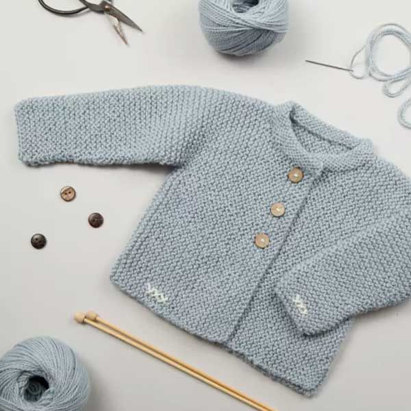 Baby Cardigan Knitting Kit