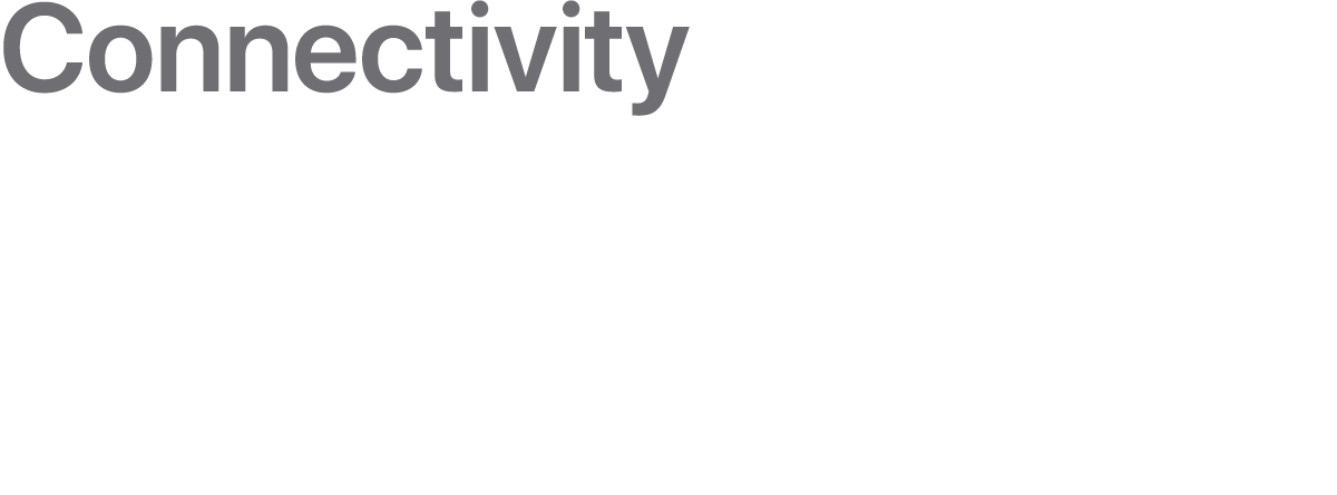 Connectivity. Charges, chats, streams, works and plays well with each other