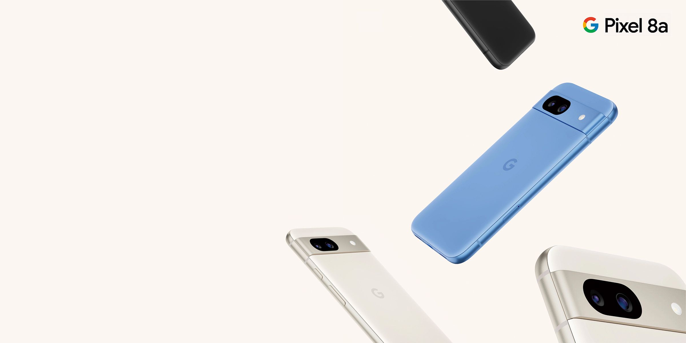Google mobile pixel 8a in different colours