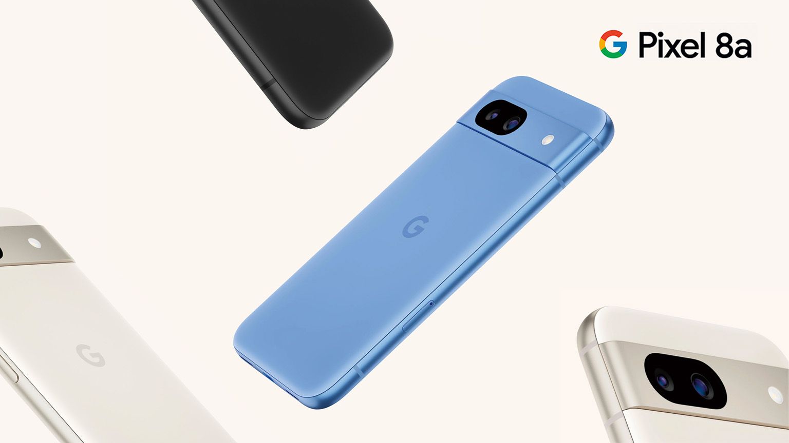Google mobile pixel 8a in different colours