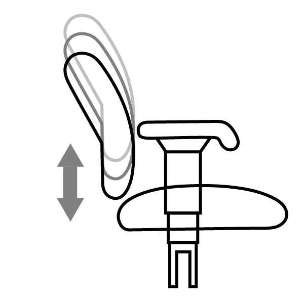 backrest and lumbar support diagram