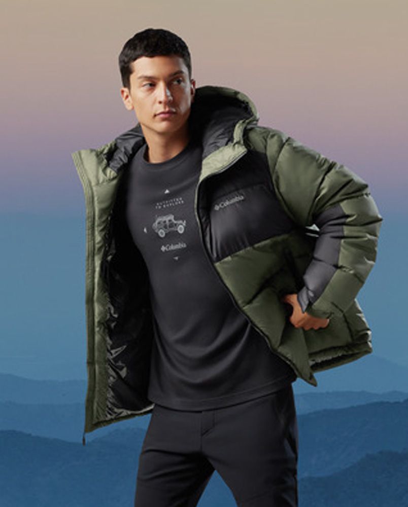 Man in Colombia jacket