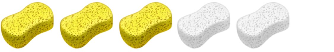 Sponge emoji. 3 out of 5