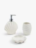 John Lewis ANYDAY Seashell Bathroom Range, White