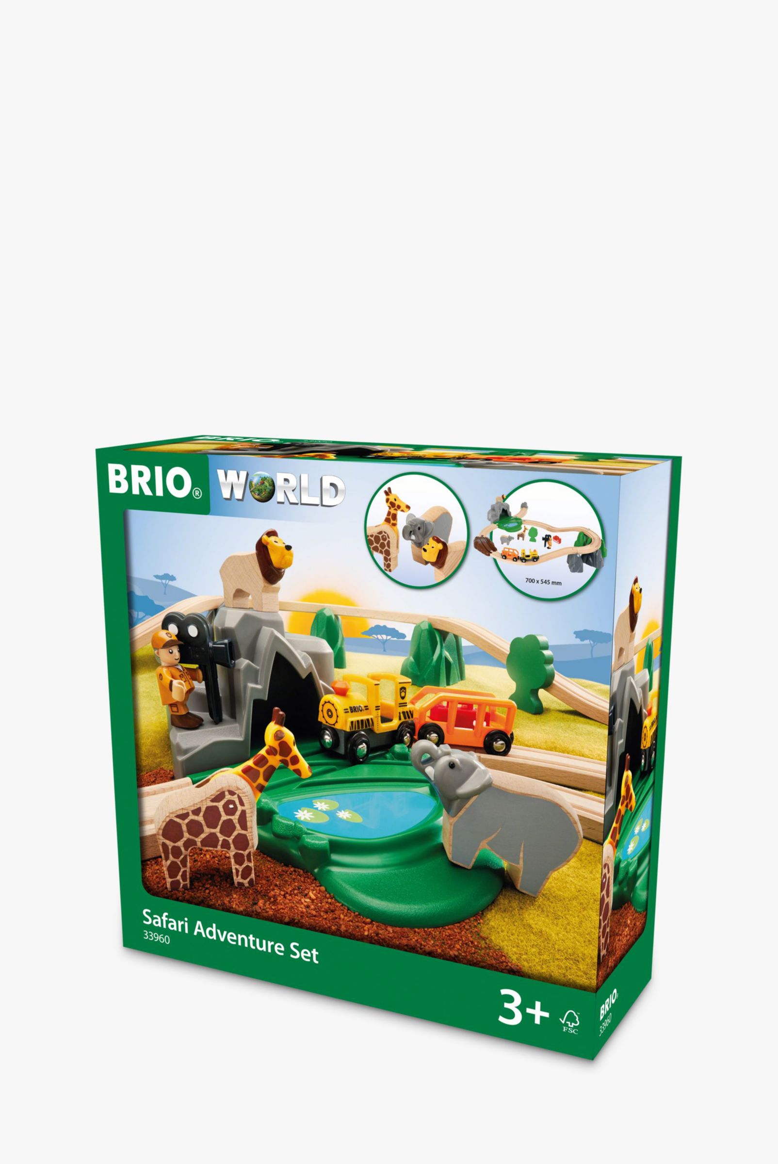 BRIO Wooden Safari Adventure Set, FSC-Certified (Beech)