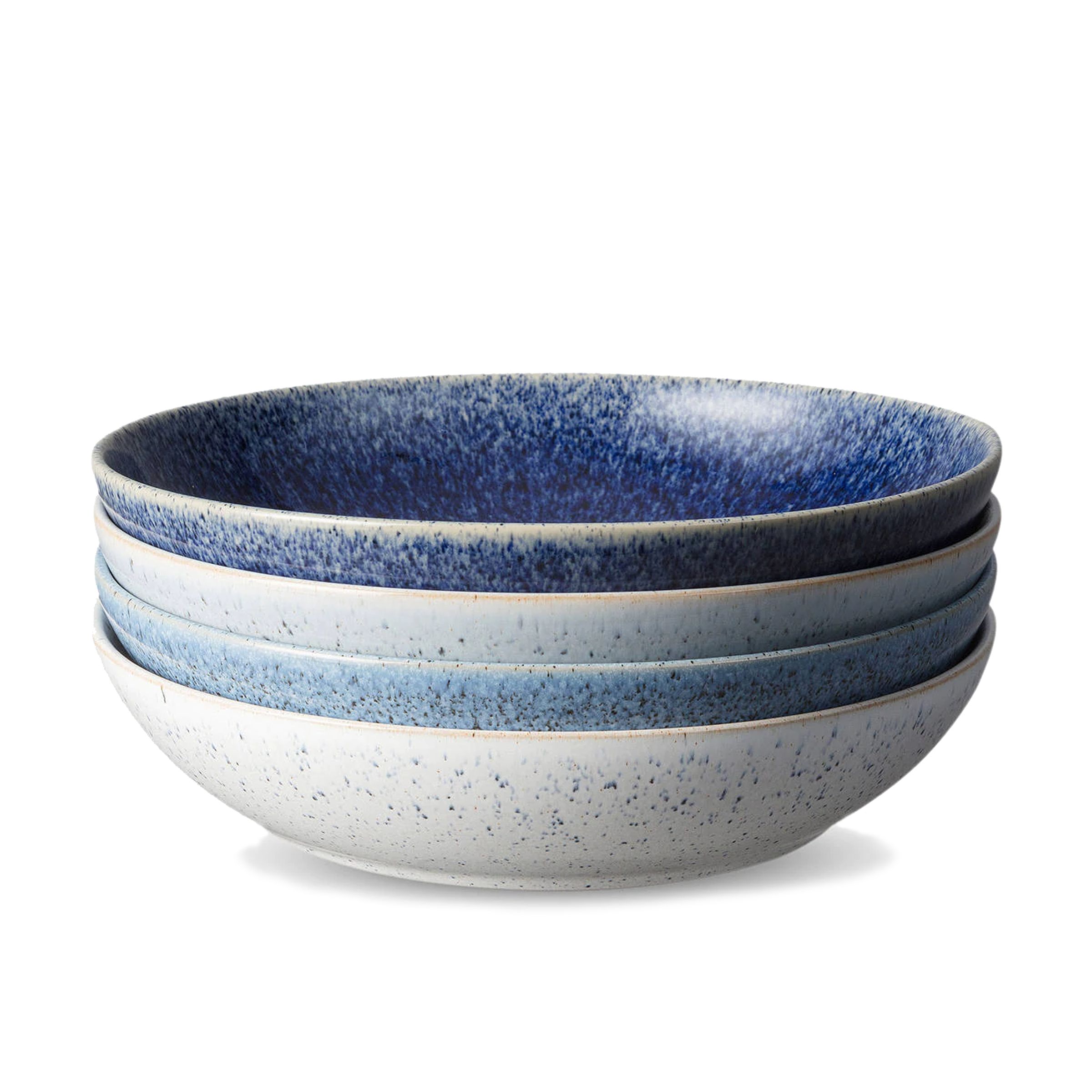Denby Studio Blue Pasta Bowls, Chalk/Blue, Dia.22cm, Set of 4