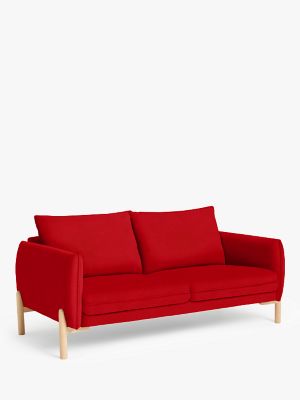 Pillow Range, Aquaclean Harriet Plain Velvet Fabric, Red, Price Band C