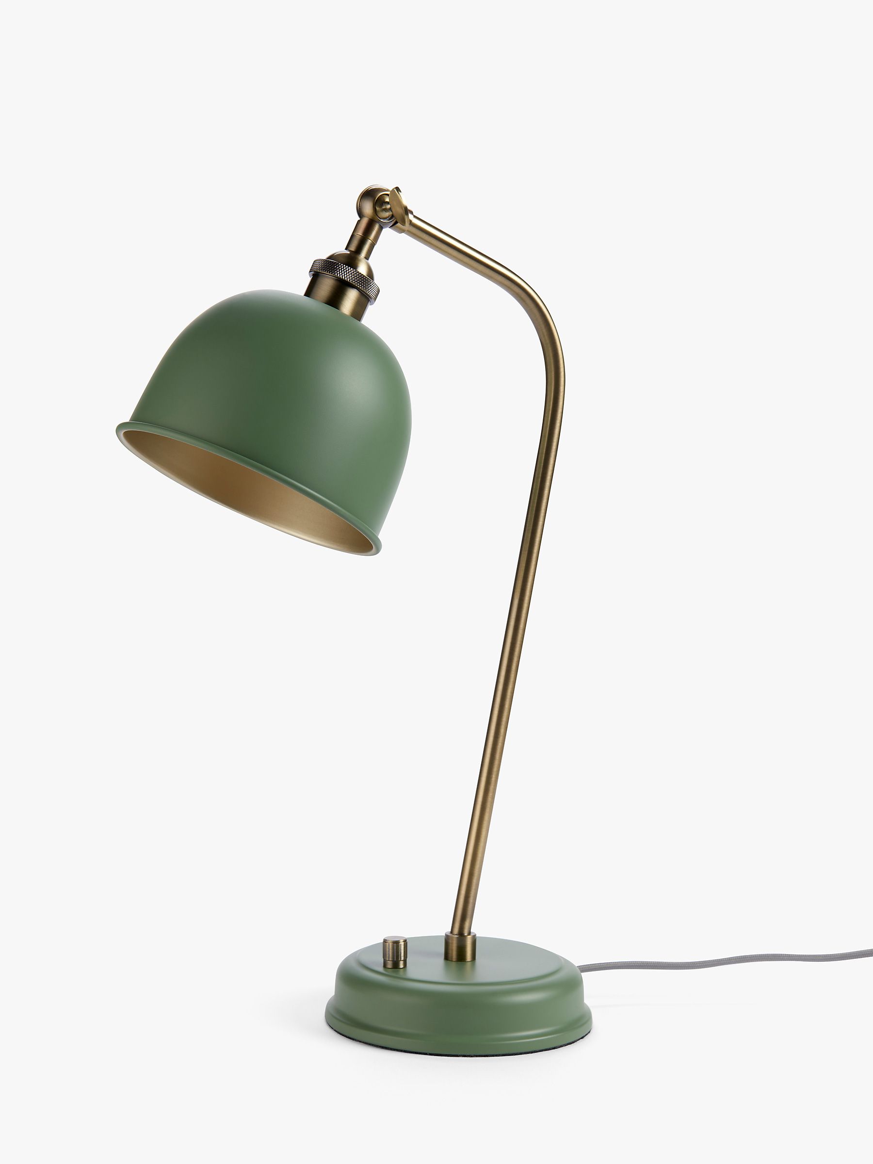 John Lewis Baldwin Desk Lamp, Pewter/Copper