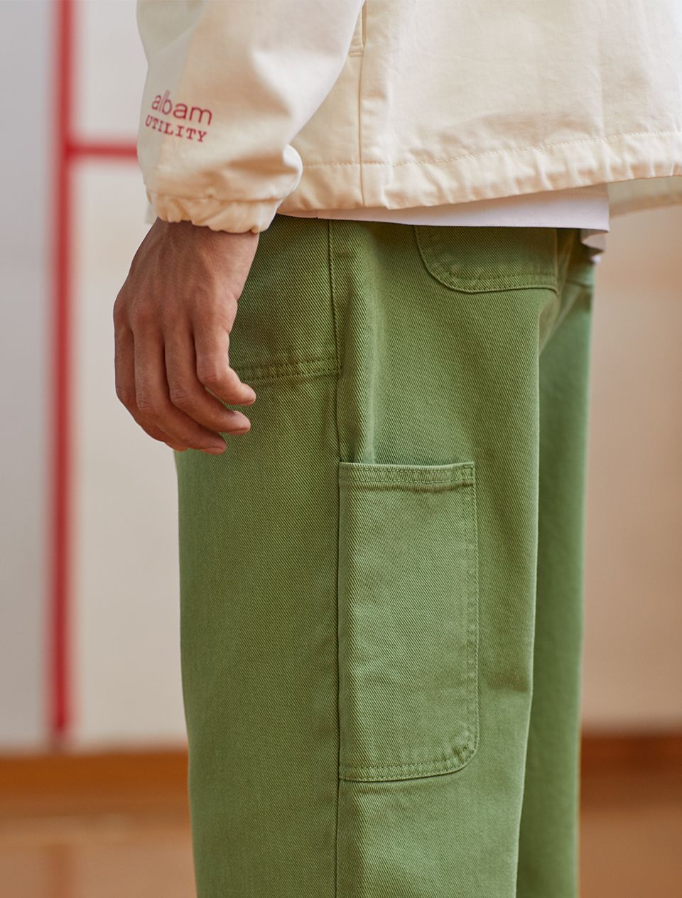 Albam utility green trousers
