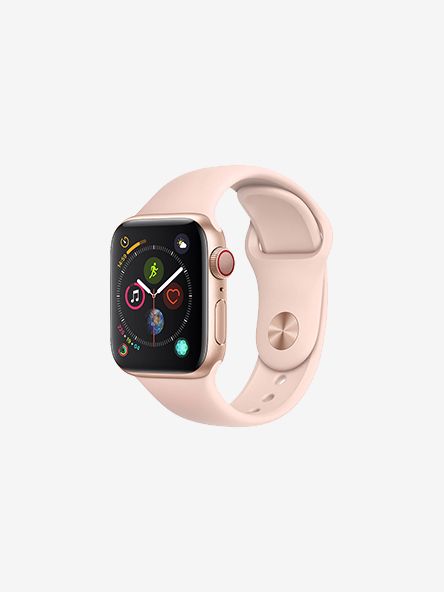 Apple Watch Series 4, GPS and Cellular, 40mm Gold Aluminium Case with Sport Band, Pink