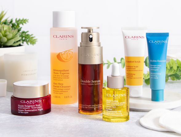 Clarins virtual beauty event
