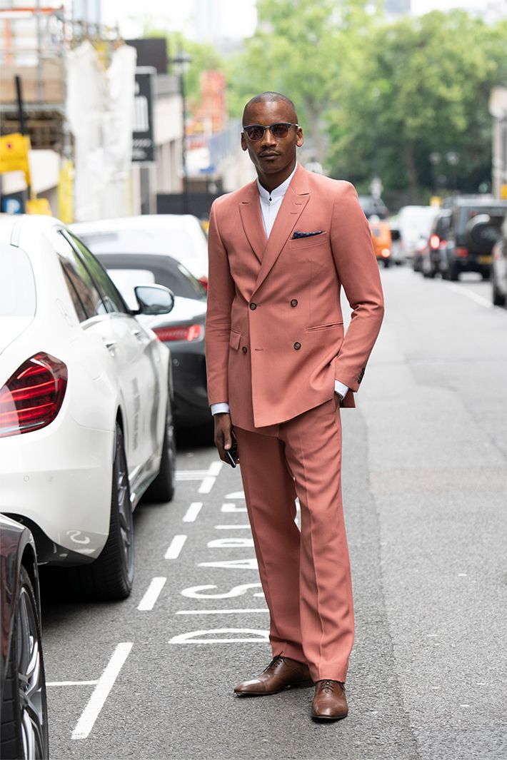 Pastel suit for men