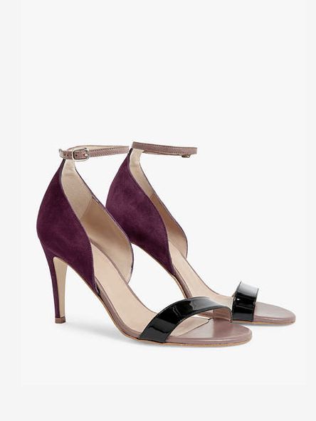 Burgundy stiletto shoes