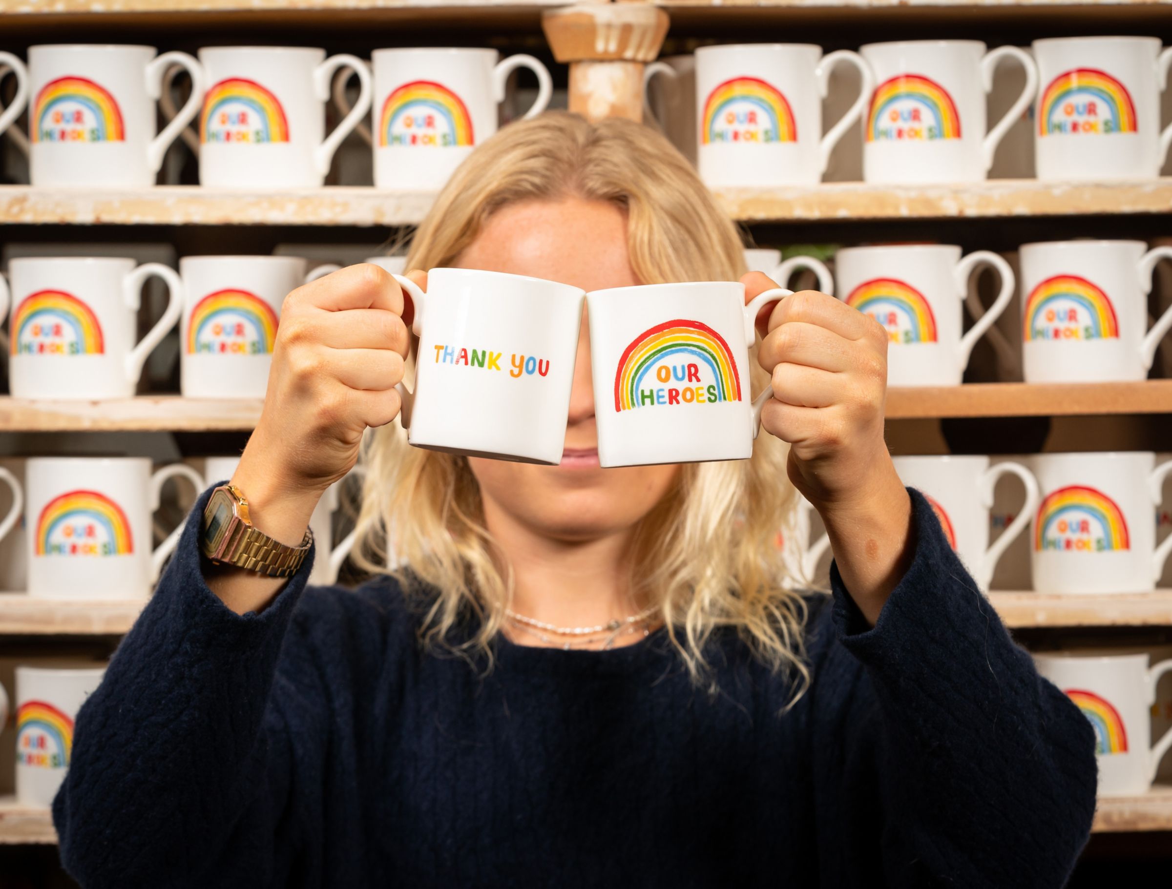 rainbow mug