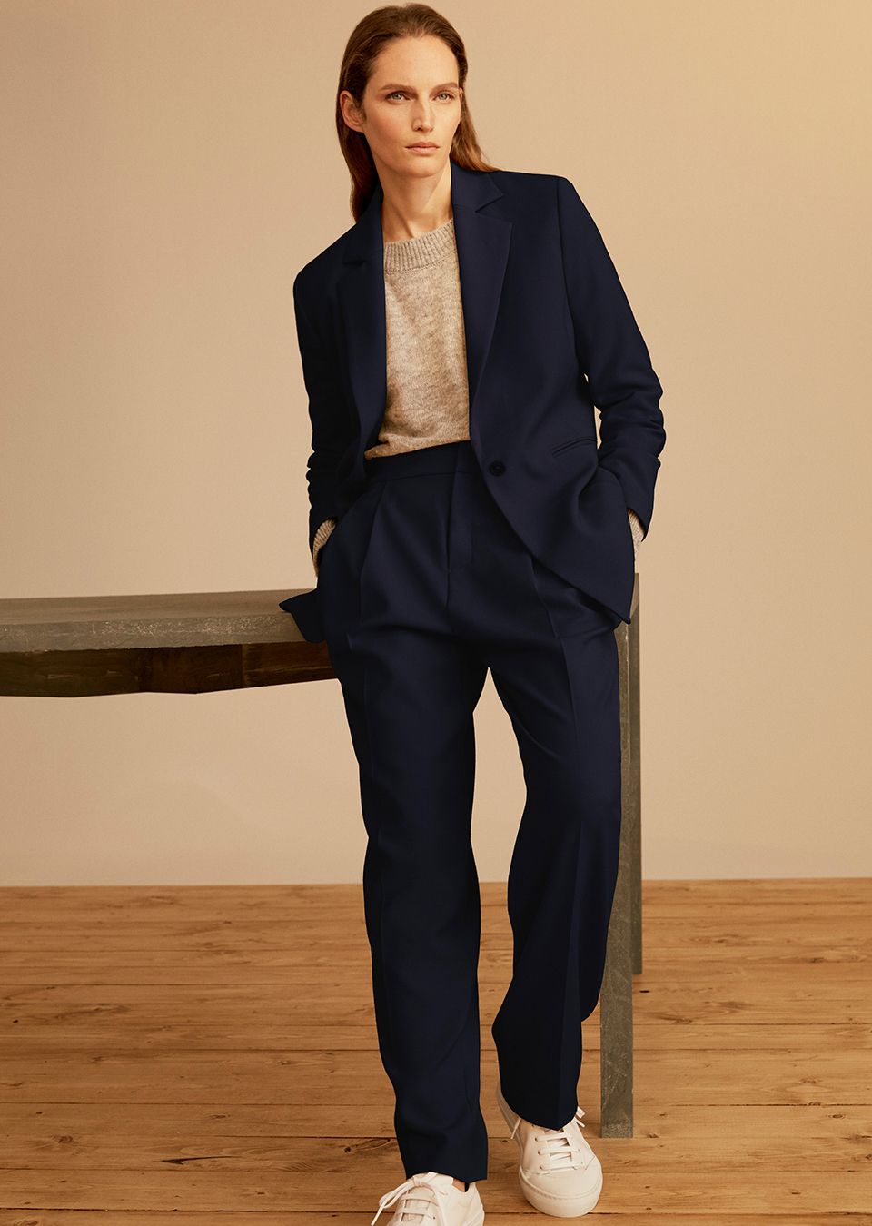 Woman in a relaxed suit